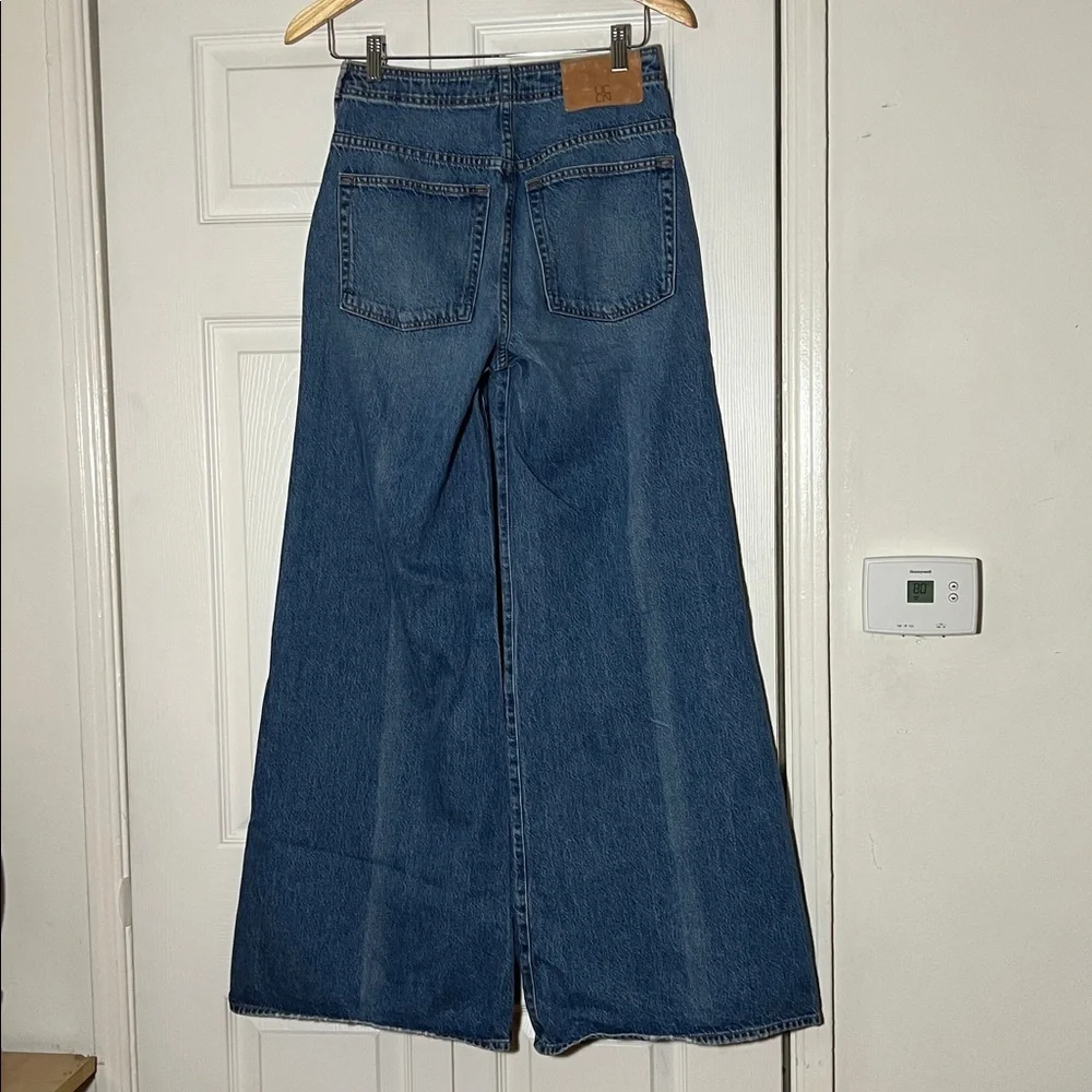 Ulla Johnson Blue High-Rise Wide-Leg Jeans - Picture 4 of 10
